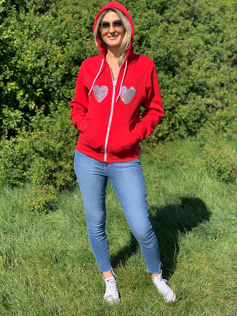 The Love Hoodie in Red